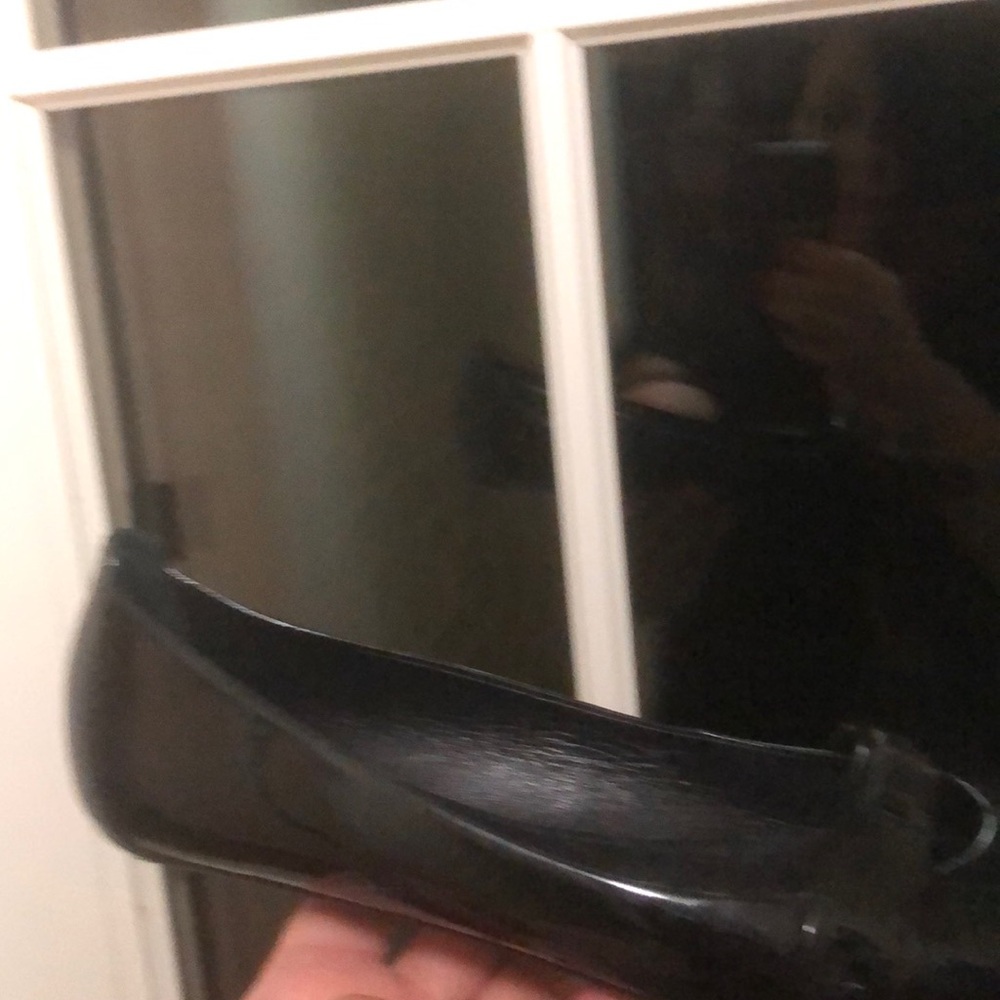 NEW. Burberry Brand NEW Black patent leather